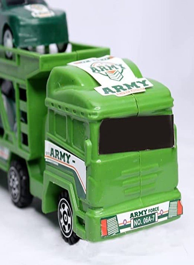 غلان مجموعة ألعاب شاحنات الجيش/المركبات العسكرية من GLAN للأطفال من الجنسين، هدية مثالية متعددة الألوان - Image 3